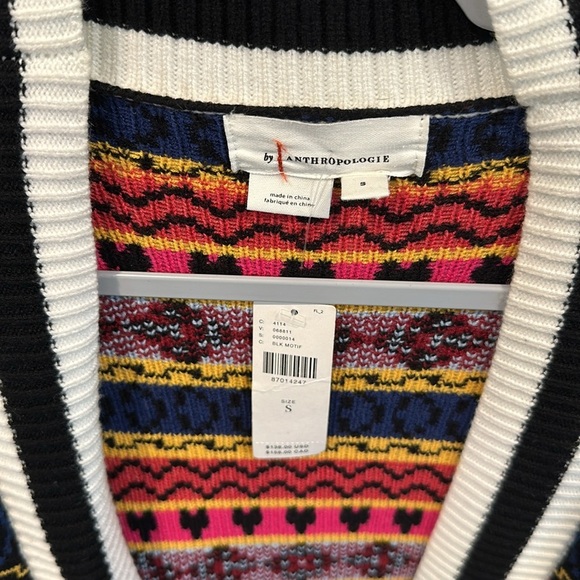 New NWT By Anthropologie Printed Duster Cardigan Sweater - Picture 6 of 10